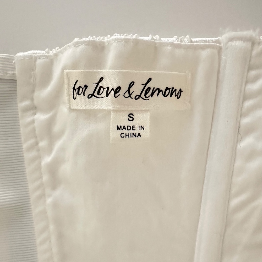 For Love & Lemons NWOT- Lilibet Corset top- white- size small
New without tags - Picture 6 of 7